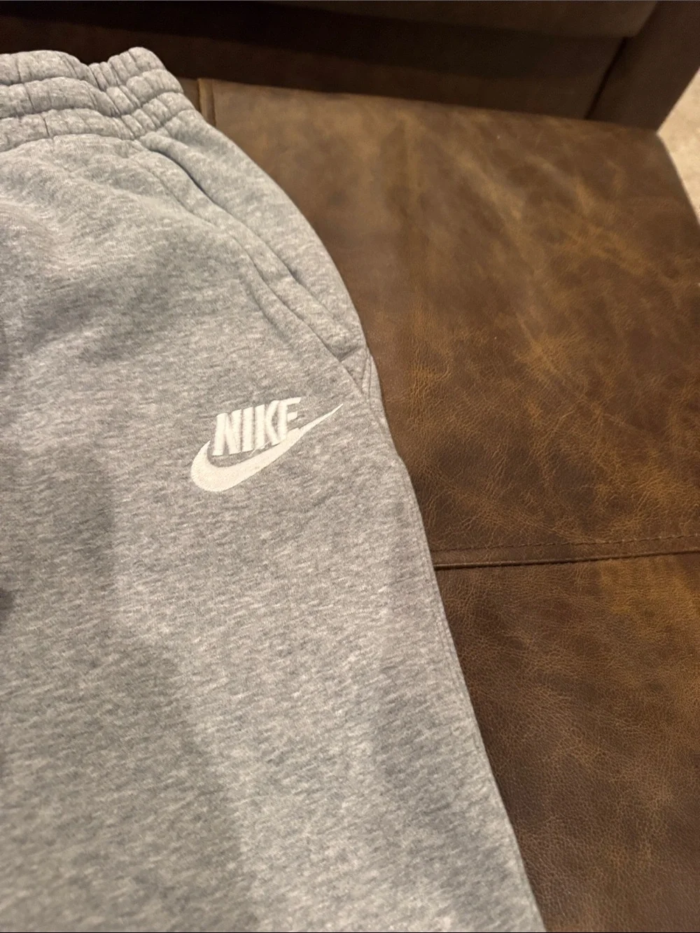 Nike Youth XL - Light Gray Fleece Joggers